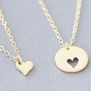 BFF Heart Necklace Set (2 necklaces)